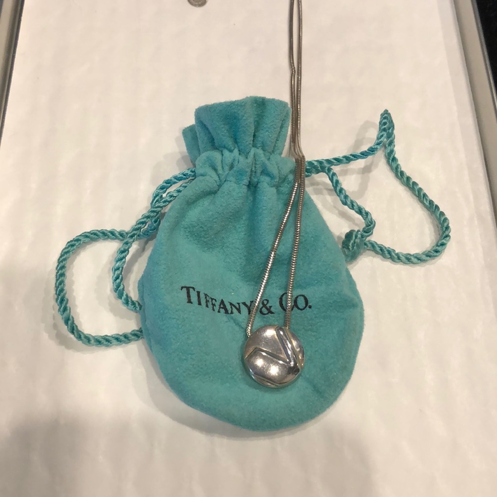 Tiffany & Co. “V” Initial Necklace